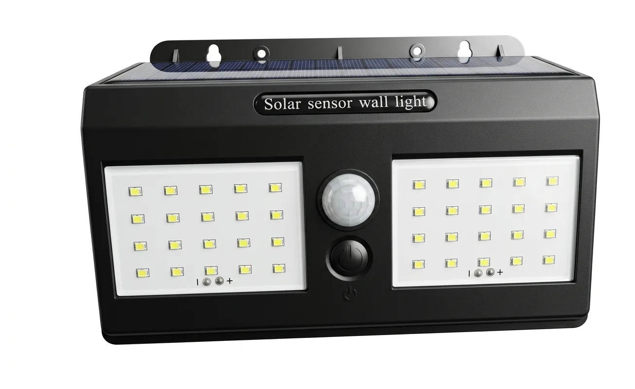 Aplique solar LED con sensor 4W
